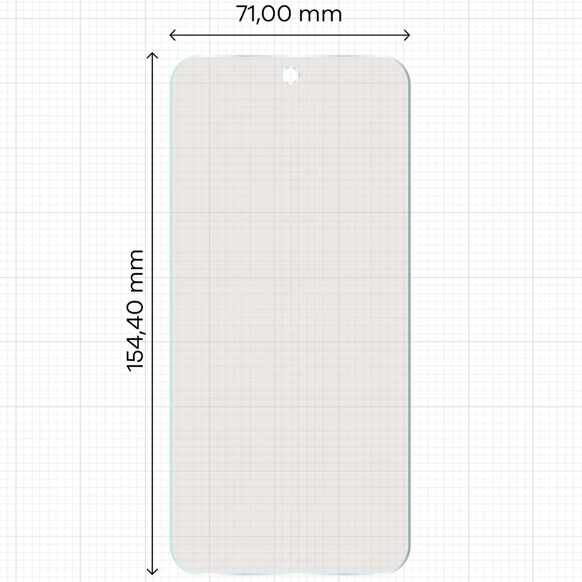 Matte Folie für Oppo Reno16 F / Reno16 FS, Bizon Film Matte, 1 Stück (2/5)