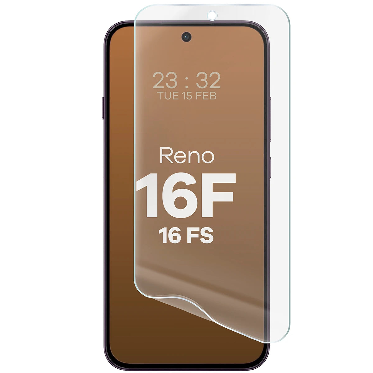 Matte Folie für Oppo Reno16 F / Reno16 FS, Bizon Film Matte, 1 Stück (5/5)
