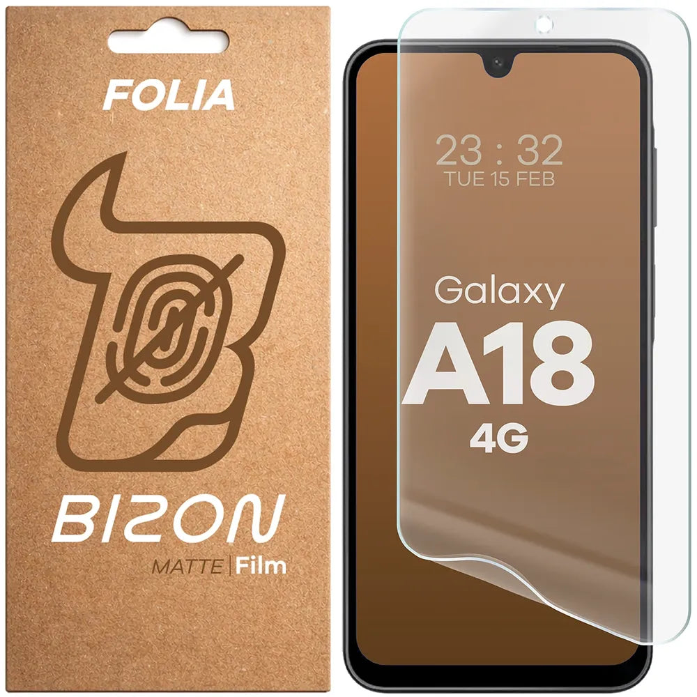 Matte Folie für Galaxy A18 4G, Bizon Film Matte, 1 Stück (1/5)