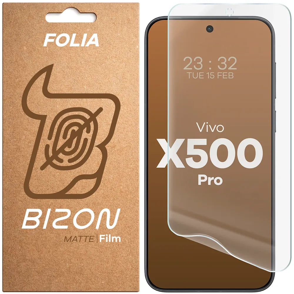 Matte Folie für Vivo X500 Pro, Bizon Film Matte, 1 Stück (1/5)