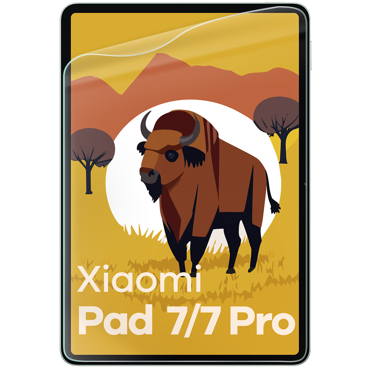 Papierimitationsfolie für Xiaomi Pad 7/7 Pro, Bizon Film Tab Papirus Duo, 2 Stück