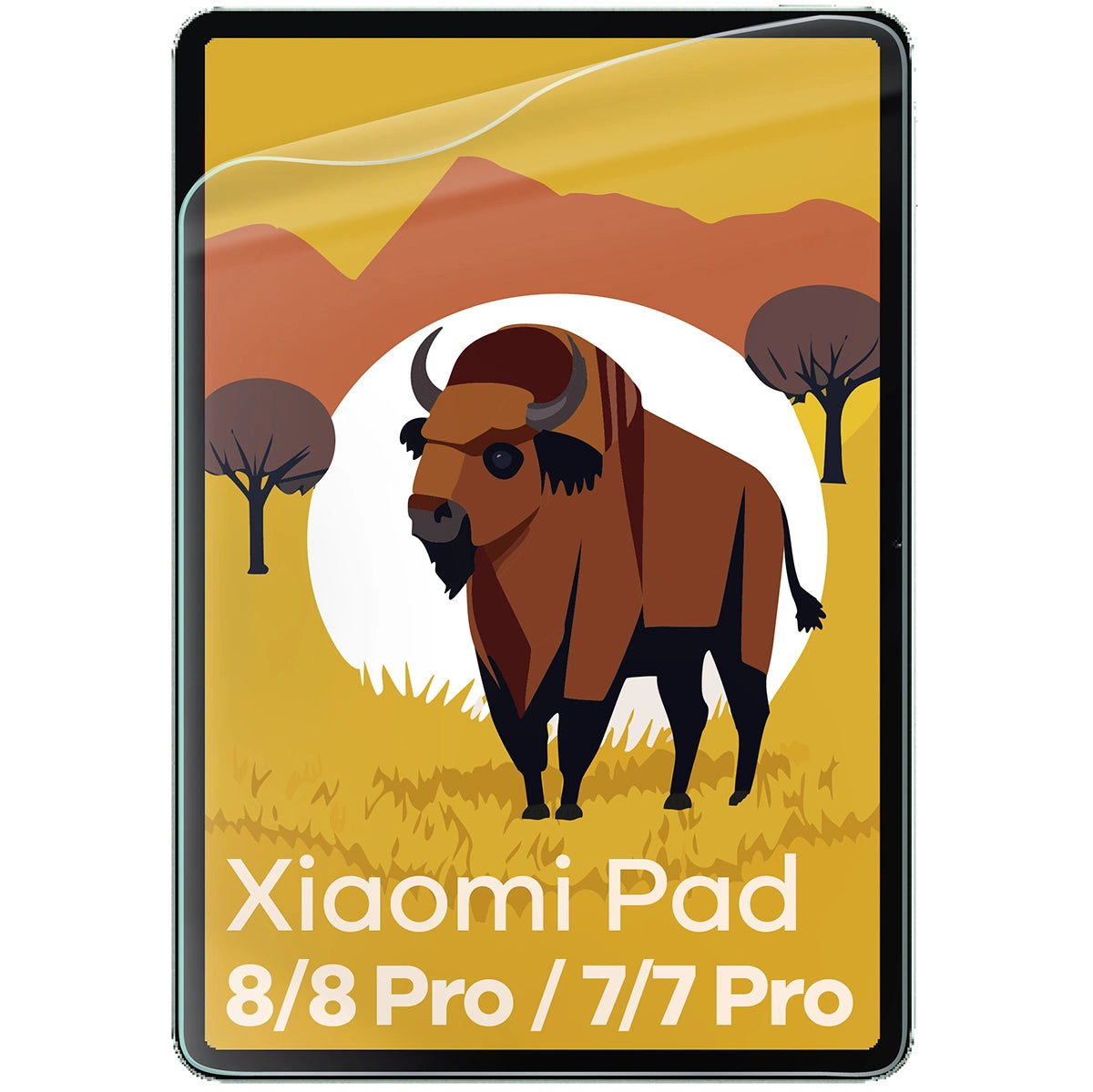 Papierimitationsfolie für Xiaomi Pad 8 / 8 Pro / 7 / 7 Pro, Bizon Film Tab Papirus Duo, 2 Stück