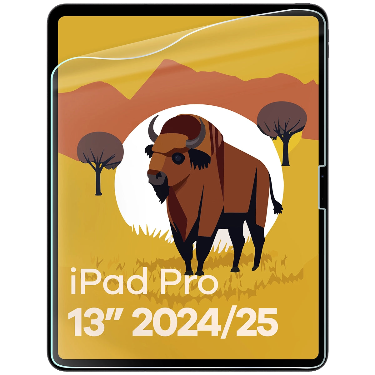 Papierimitationsfolie für iPad Pro 13" 2025 / 2024, Bizon Film Tab Papirus Duo, 2 Stück