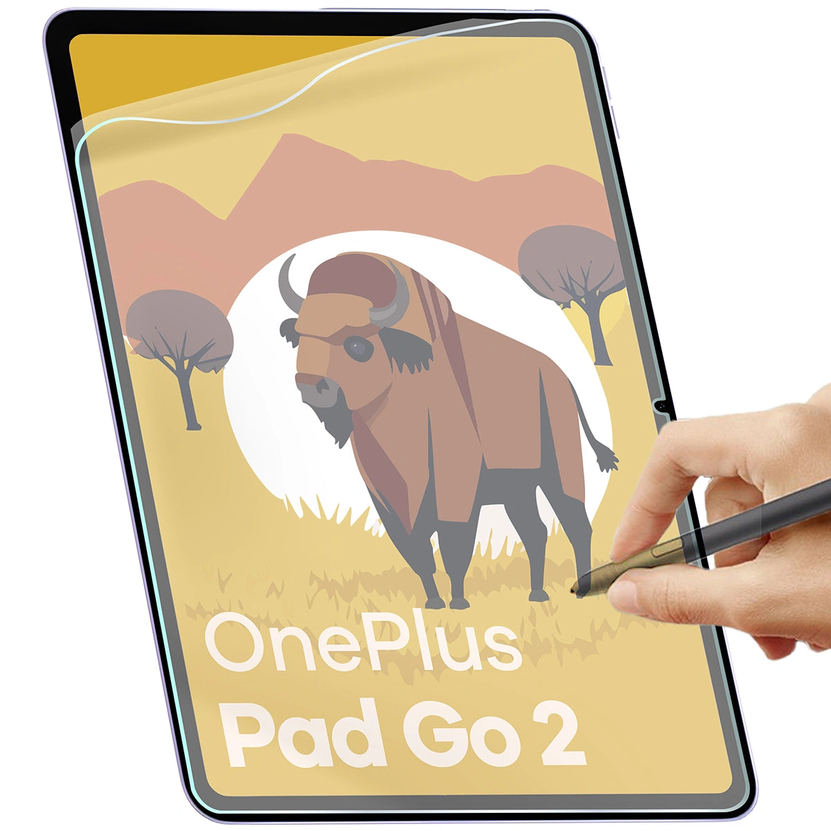 Papierimitationsfolie für OnePlus Pad Go 2 Bizon Film Tab Papirus Duo, 2 Stück