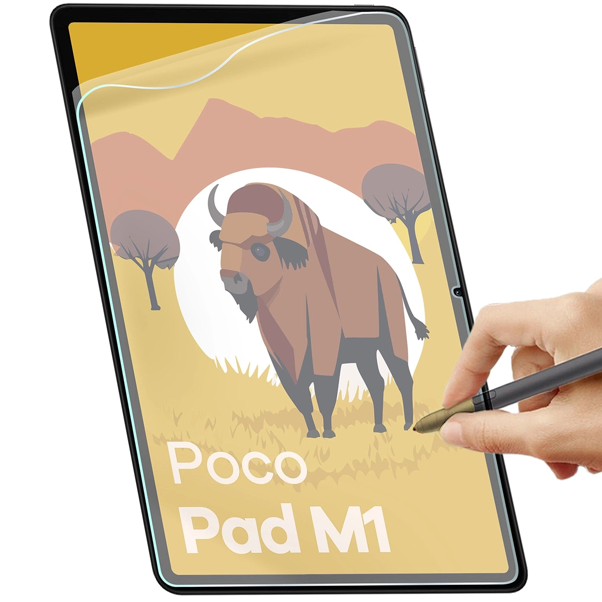 Papierimitationsfolie für Xiaomi POCO Pad M1 Bizon Film Tab Papirus Duo, 2 Stück