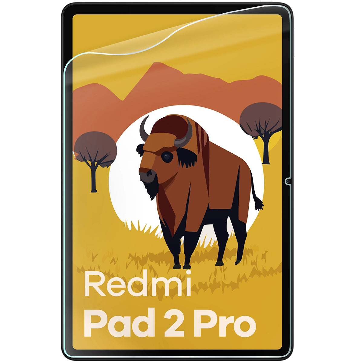 Papierimitationsfolie für Xiaomi Redmi Pad 2 Pro, Bizon Film Tab Papirus Duo, 2 Stück