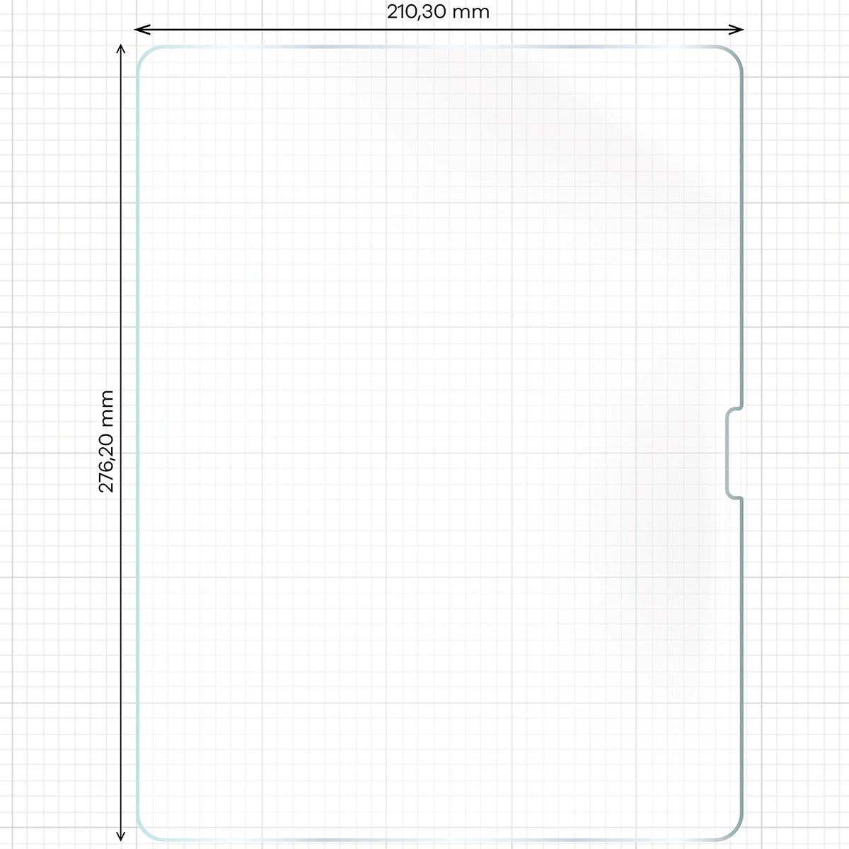 Papierimitationsfolie für iPad Air 13" M4/M3/M2, Bizon Film Tab Papirus Duo, 2 Stück