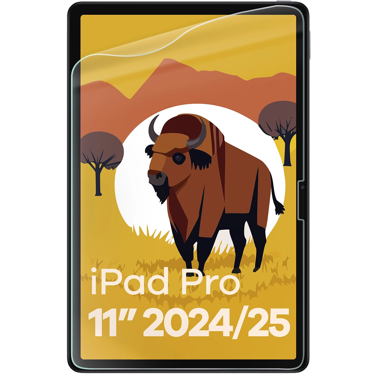 Papierimitationsfolie für iPad Pro 11" 2025 / 2024, Bizon Film Tab Papirus Duo, 2 Stück
