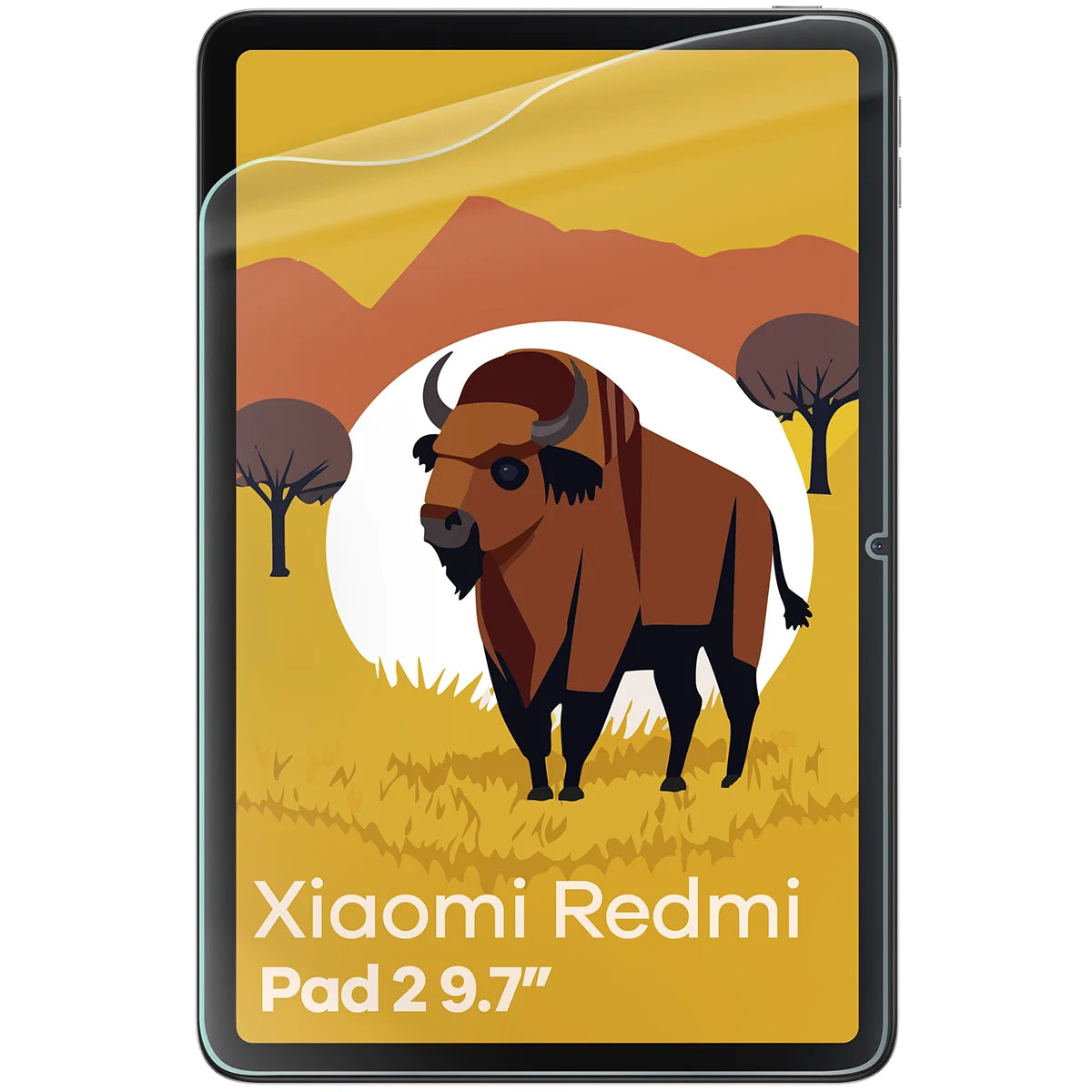 Papierimitationsfolie für Xiaomi Redmi Pad 2 9.7" Bizon Film Tab Papirus Duo, 2 Stück