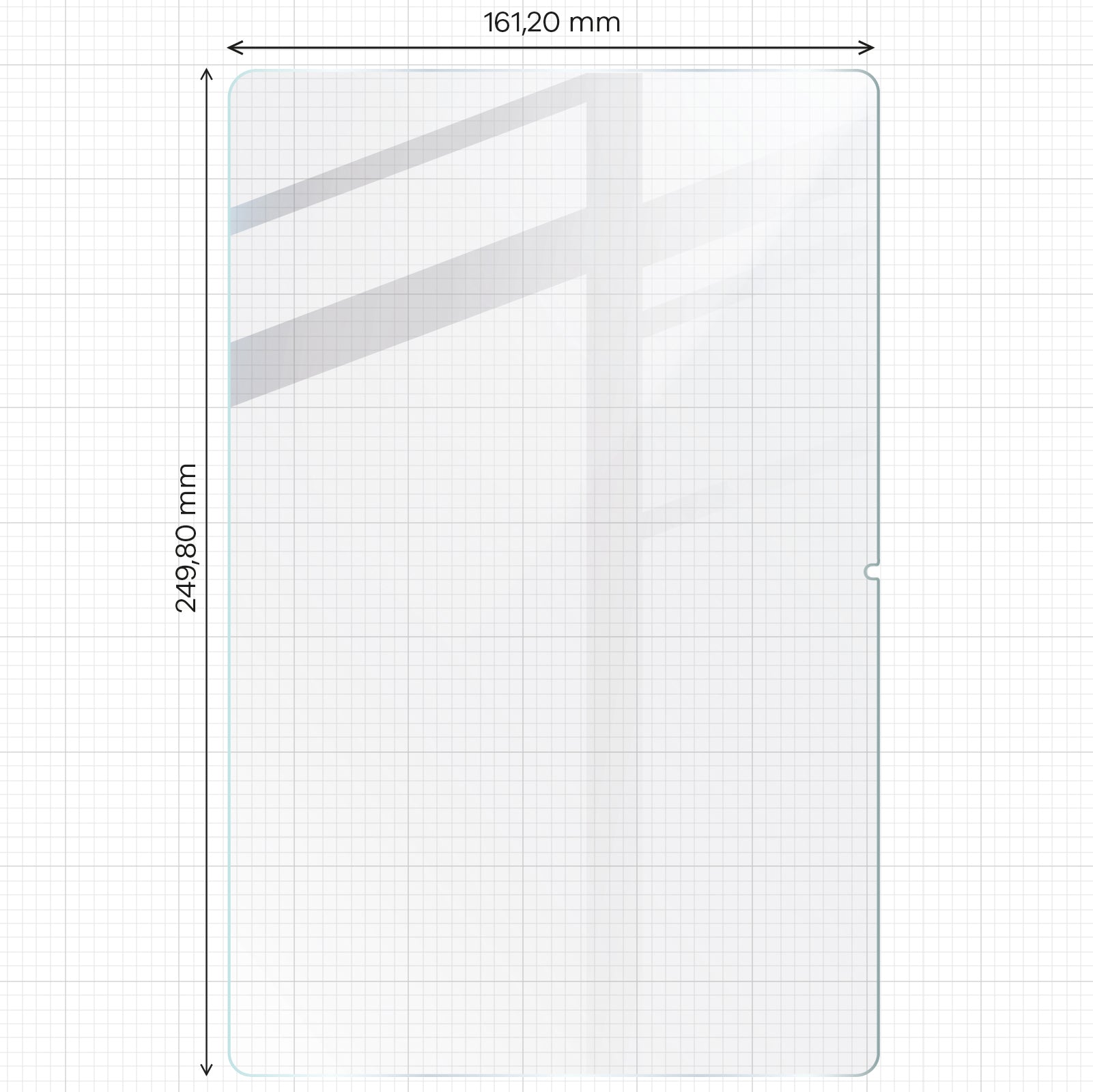 Papierimitationsfolie für Lenovo Tab M11 10,95" 1 gen., Bizon Film Tab Papirus Duo, 2 Stück