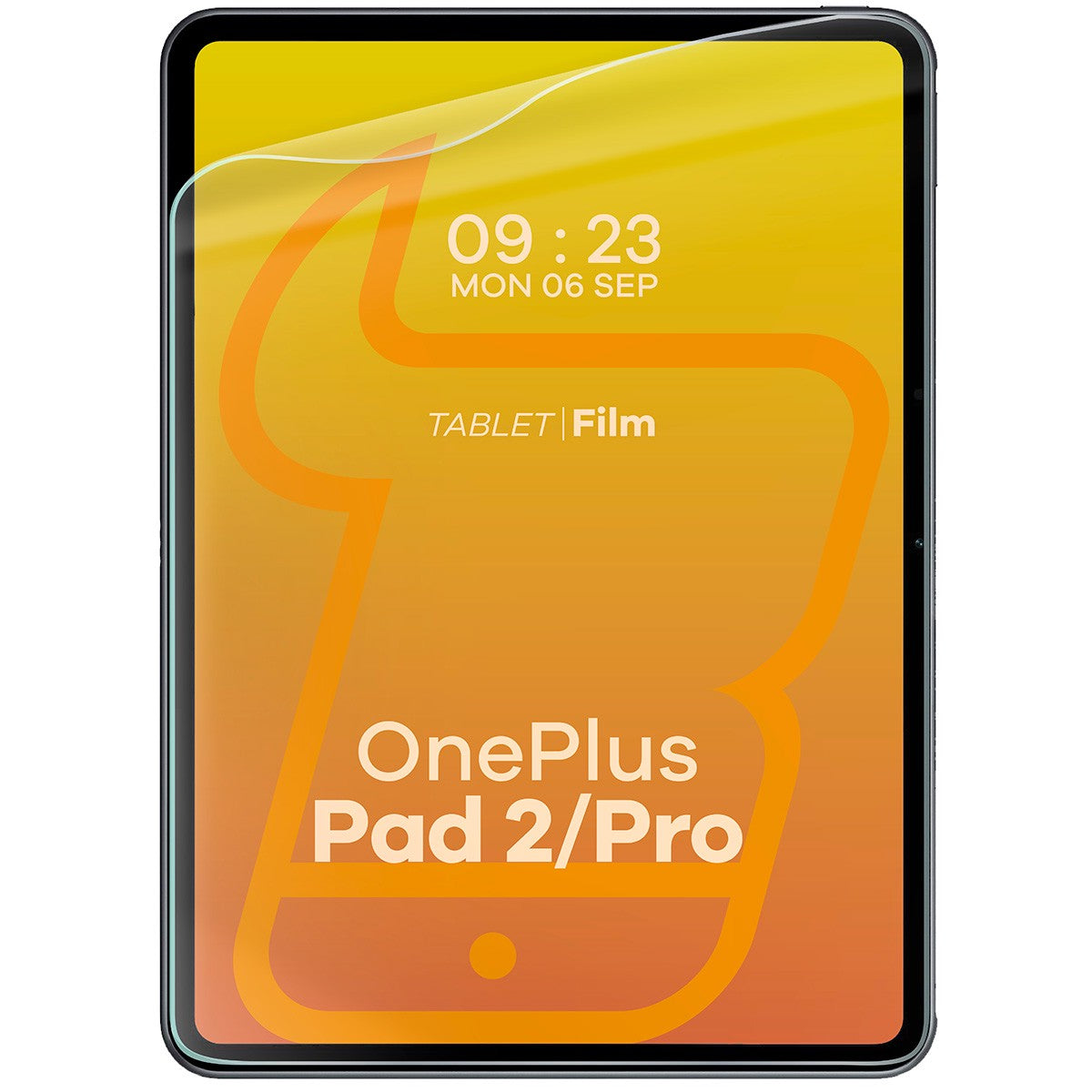 Papierimitationsfolie für OnePlus Pad 2/OnePlus Pad Pro, Bizon Film Tab Papirus Duo, 2 Stück