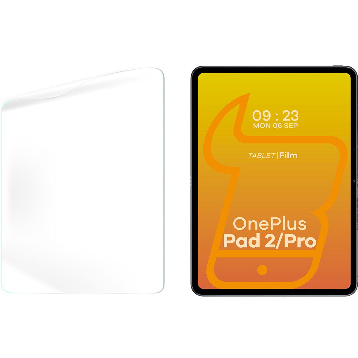 Papierimitationsfolie für OnePlus Pad 2/OnePlus Pad Pro, Bizon Film Tab Papirus Duo, 2 Stück