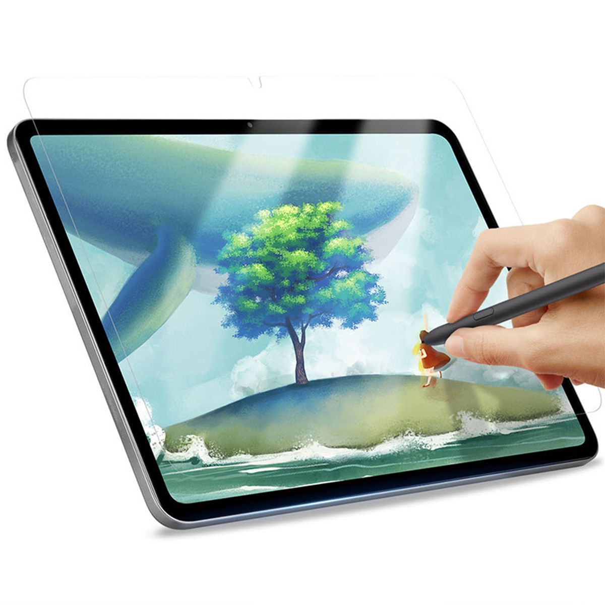 Papierimitationsfolie für Xiaomi Redmi Pad Pro 12.1, Bizon Film Tab Papirus Duo, 2 Stück