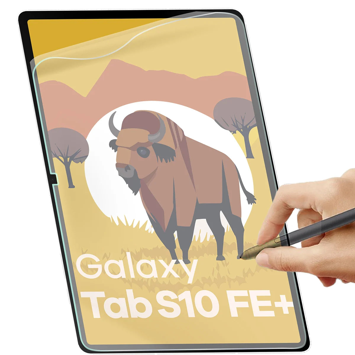 Papierimitationsfolie für Galaxy Tab S10 FE Plus Bizon Film Tab Papirus Duo, 2 Stück
