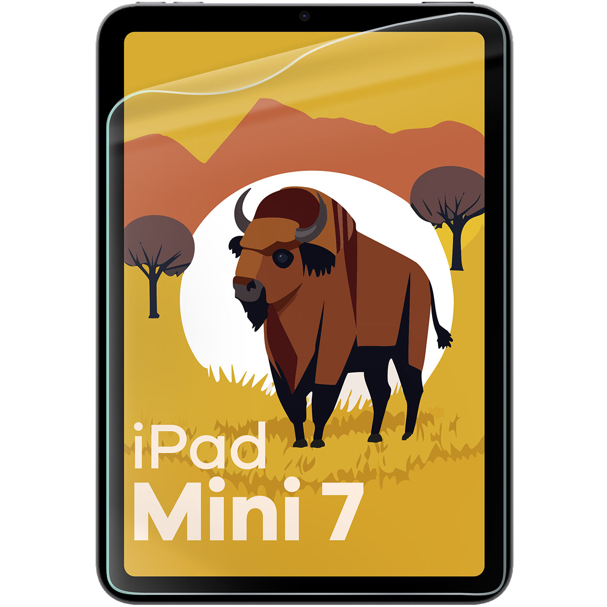 Papierimitationsfolie für iPad Mini 7 gen. 2024 / iPad Mini 6 gen. 2021, Bizon Film Tab Papirus Duo, 2 Stück