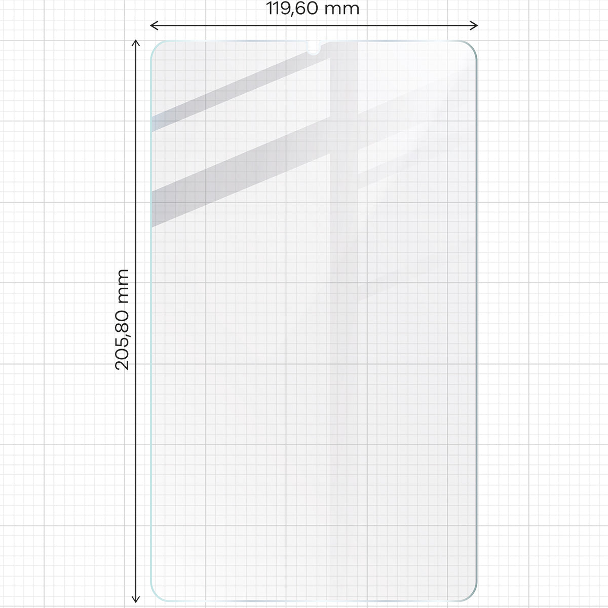 Papierimitationsfolie für Xiaomi Redmi Pad SE 8.7'', Bizon Film Tab Papirus Duo, 2 Stück