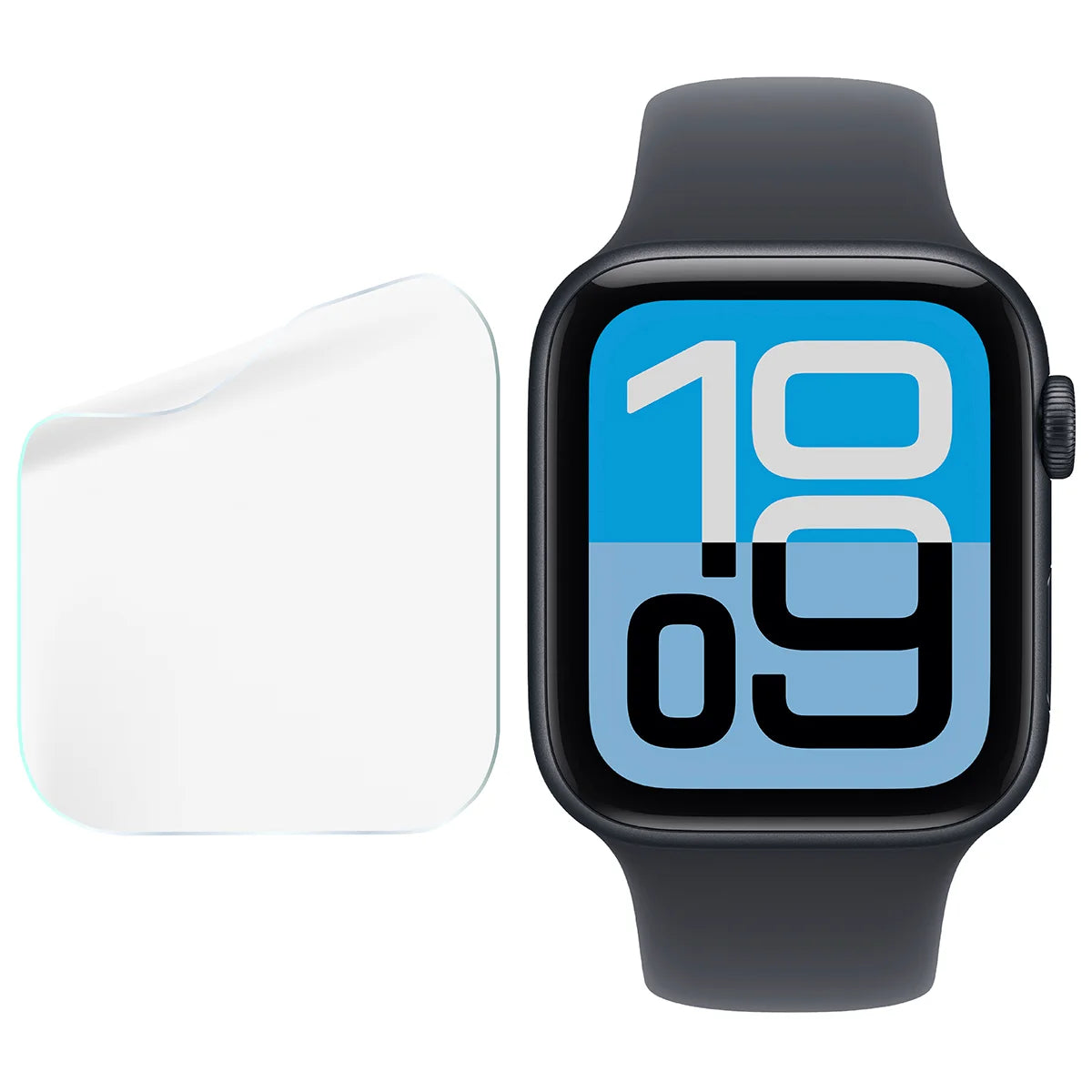 Schutzfolie für den Bildschirm für Apple Watch 4/5/6/7/8/9/SE/SE 2/SE3 40 / 41 mm, Bizon Watch HydroFlex, 6 Stück