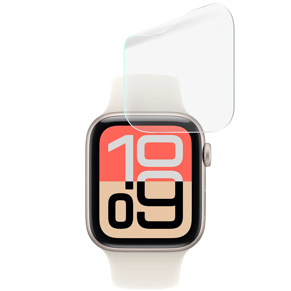 Schutzfolie für den Bildschirm für Apple Watch 4/5/6/7/8/9/SE/SE 2/SE3 44 / 45 mm, Bizon Watch HydroFlex, 6 Stück