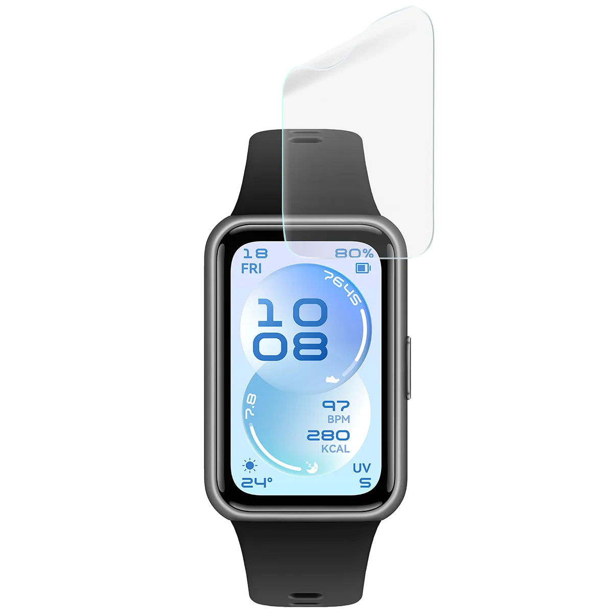 Hydrogel Folie für den Bildschirm für Huawei Band 11 / 11 Pro, Bizon Watch Film Hydrogel Duo, 2 Stück