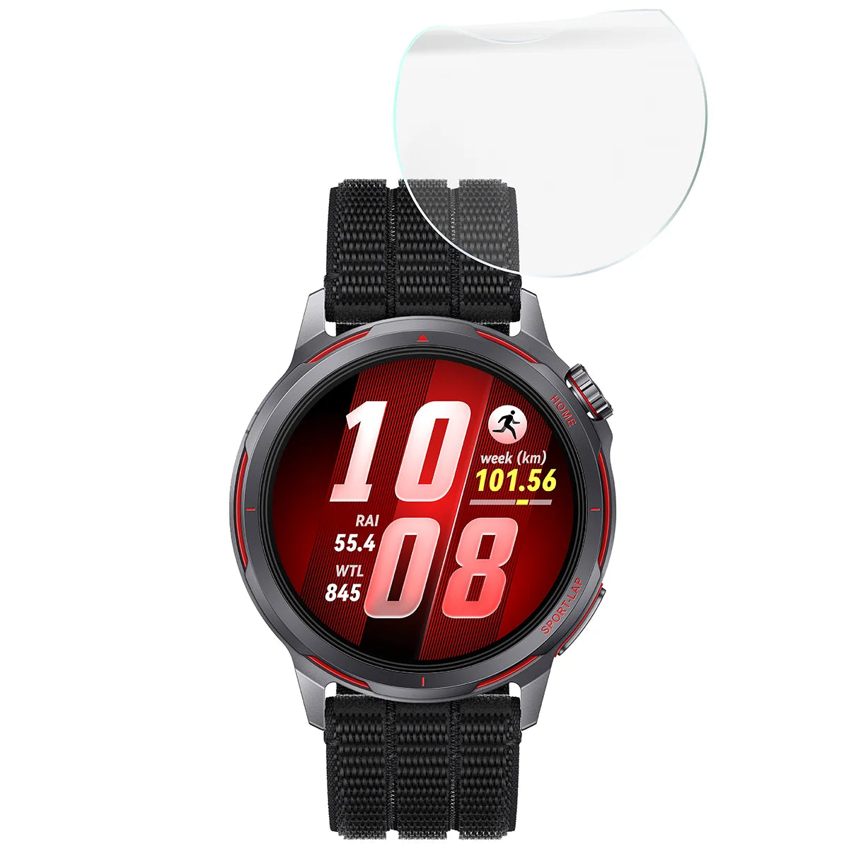 Hydrogel Folie für den Bildschirm für Huawei Watch GT Runner 2, Bizon Watch Film Hydrogel Duo, 2 Stück