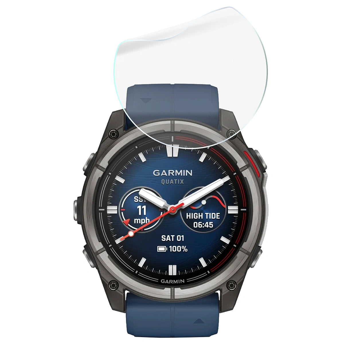 Hydrogel Folie für den Bildschirm für Garmin Quatix 8 Pro 47 mm, Bizon Watch Film Hydrogel Duo, 2 Stück
