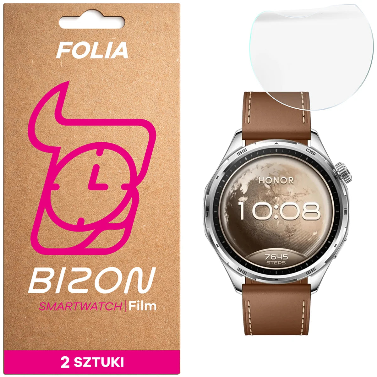 Hydrogel Folie für den Bildschirm für Honor Watch 6, Bizon Watch Film Hydrogel Duo, 2 Stück