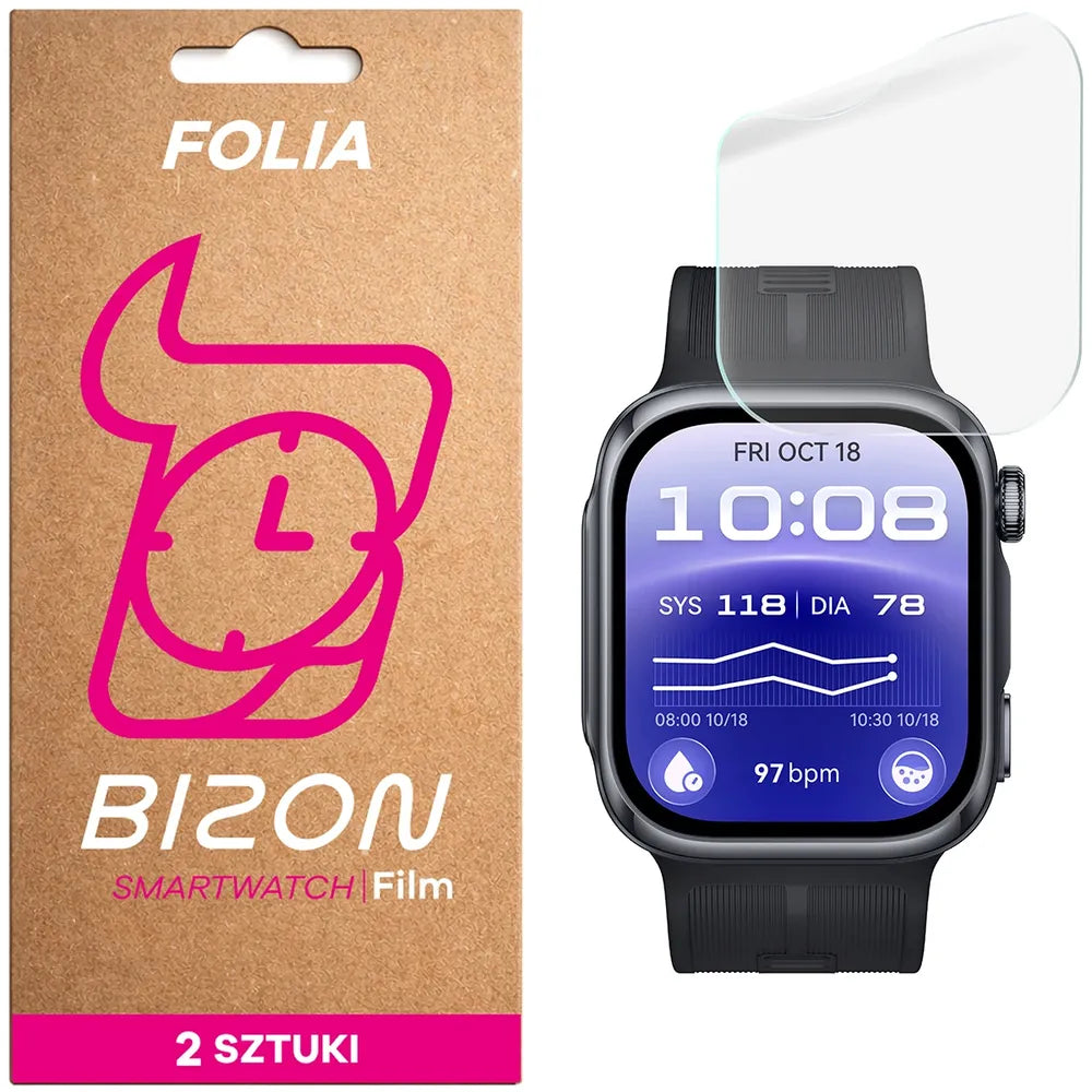 Hydrogel Folie für den Bildschirm für Huawei Watch D3, Bizon Watch Film Hydrogel Duo, 2 Stück (1/5)