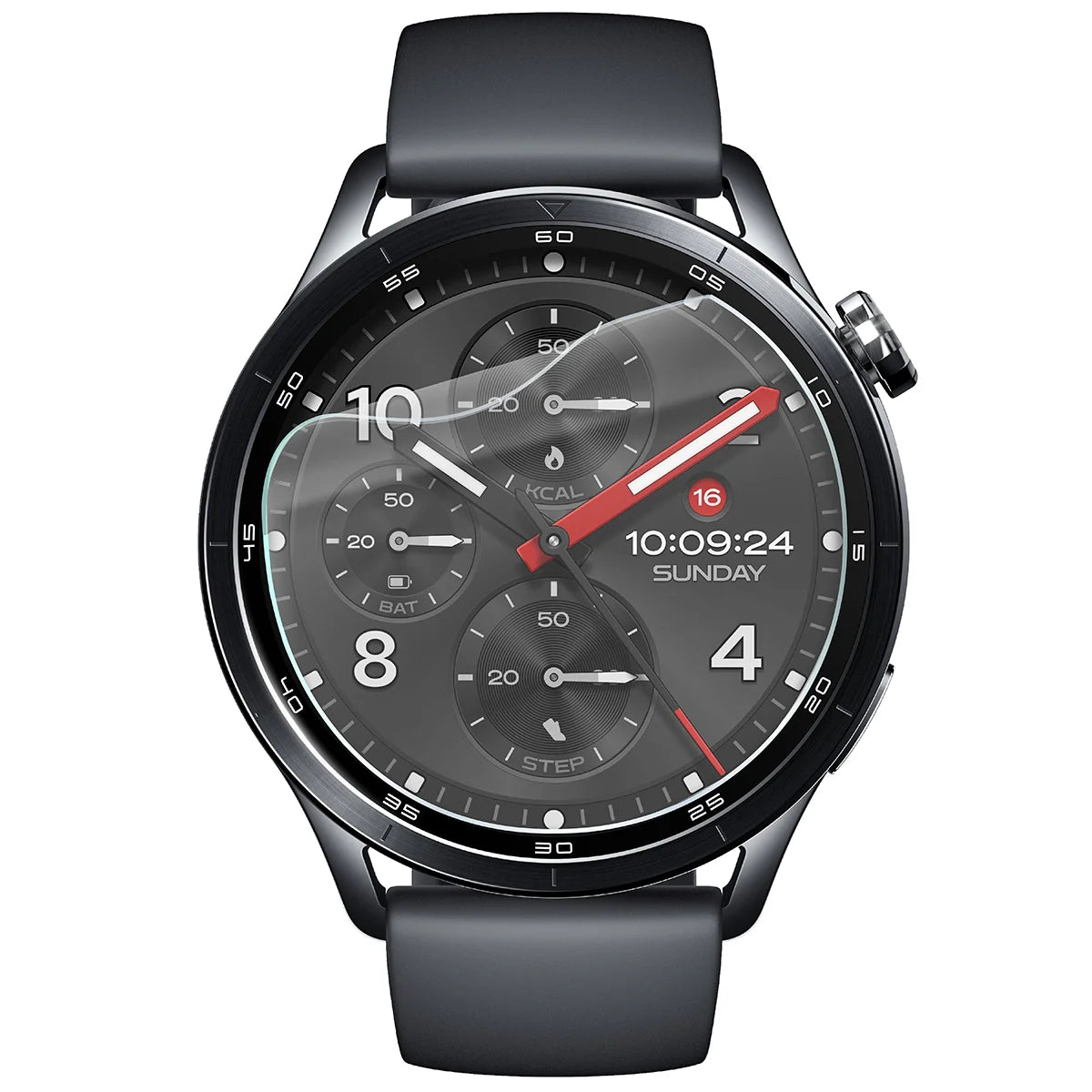 Hydrogel Folie für den Bildschirm für Xiaomi Watch S5, Bizon Watch Film Hydrogel Duo, 2 Stück