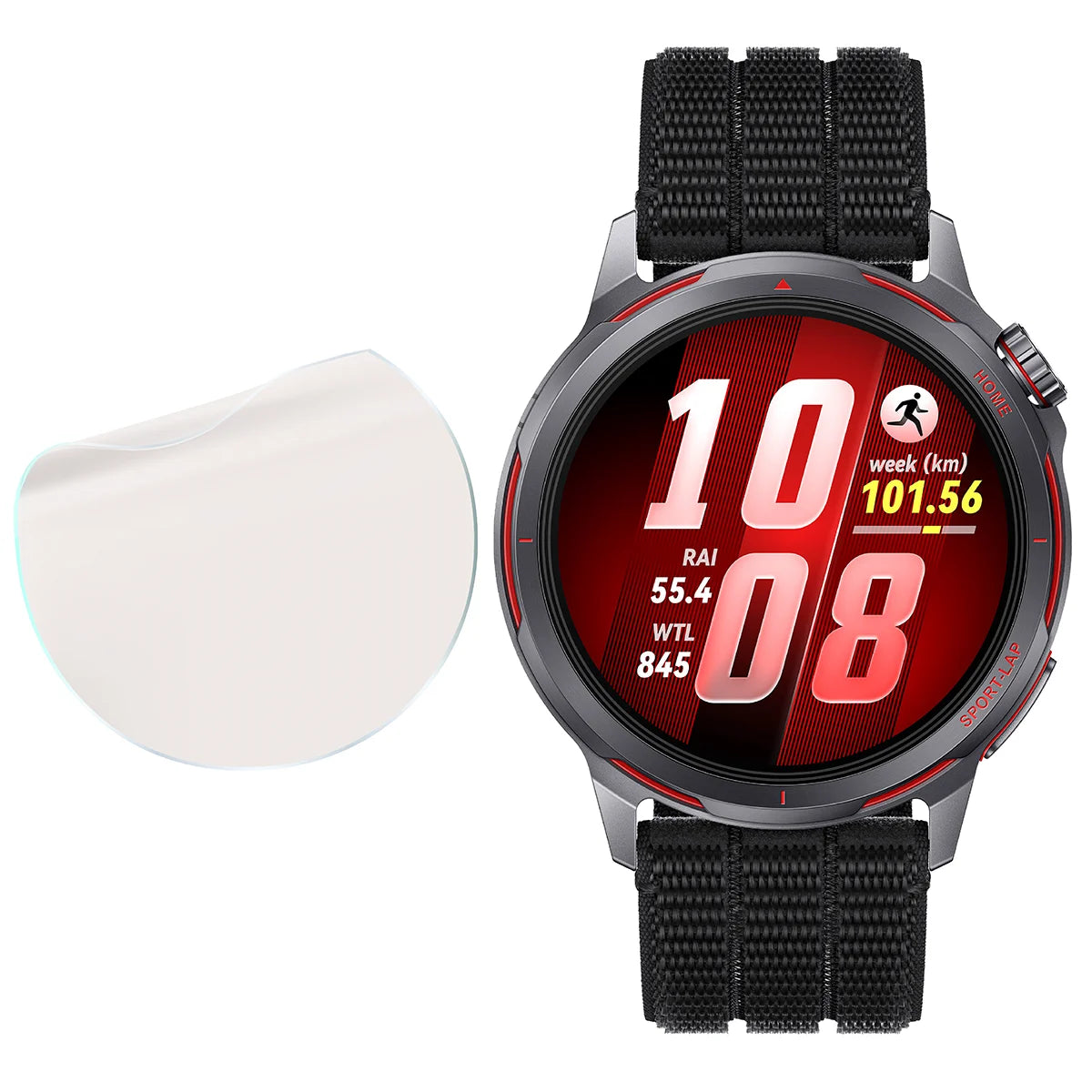 Matte Folie für Huawei Watch GT Runner 2, Bizon Watch Film Matte Duo, 2 Stück
