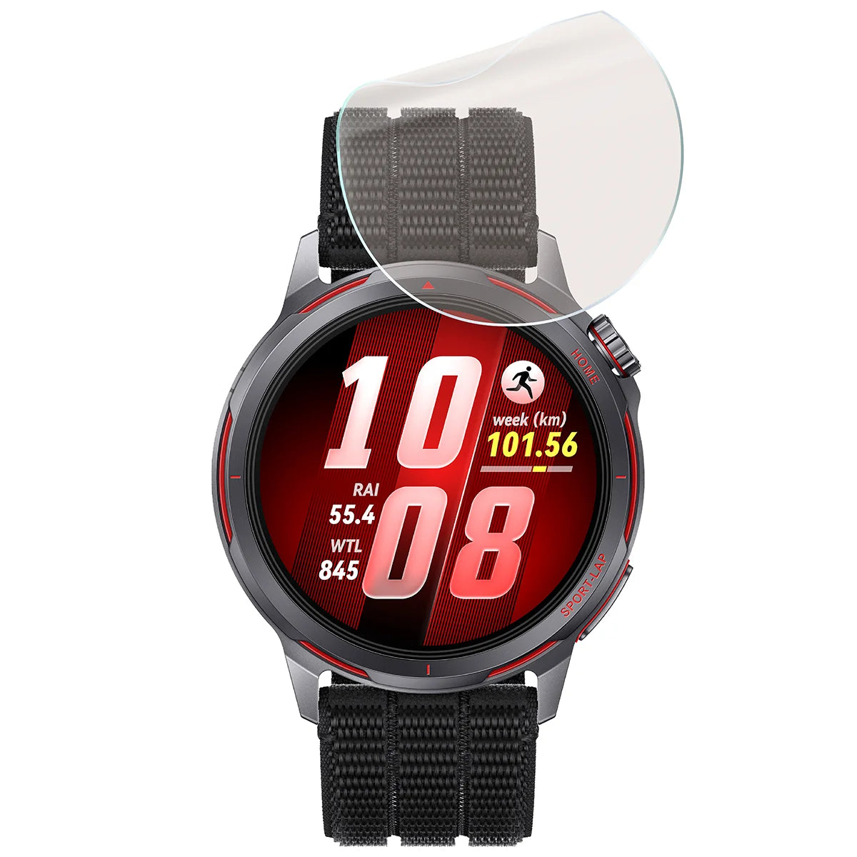 Matte Folie für Huawei Watch GT Runner 2, Bizon Watch Film Matte Duo, 2 Stück