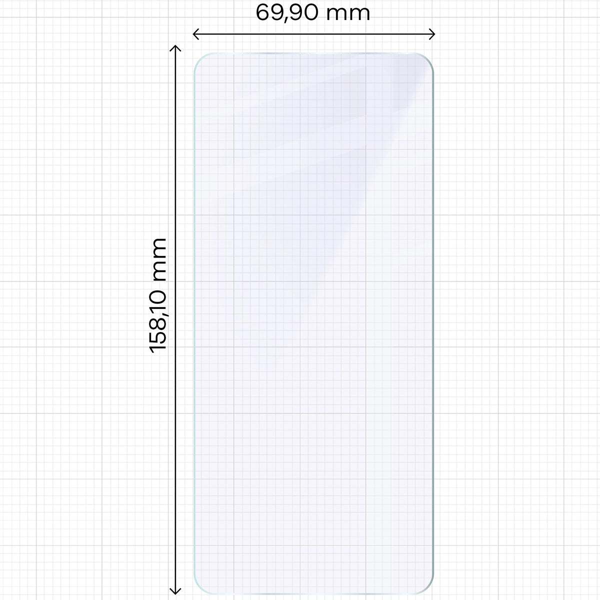 Flexibles Hybridglas für Realme 14 5G, Bizon Glass Mule
