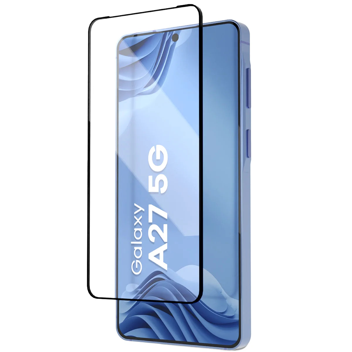 Gehärtetes Glas mit Applikationsrahme für Galaxy A27 5G, Bizon Glass Aplikator Edge, 1 Set
