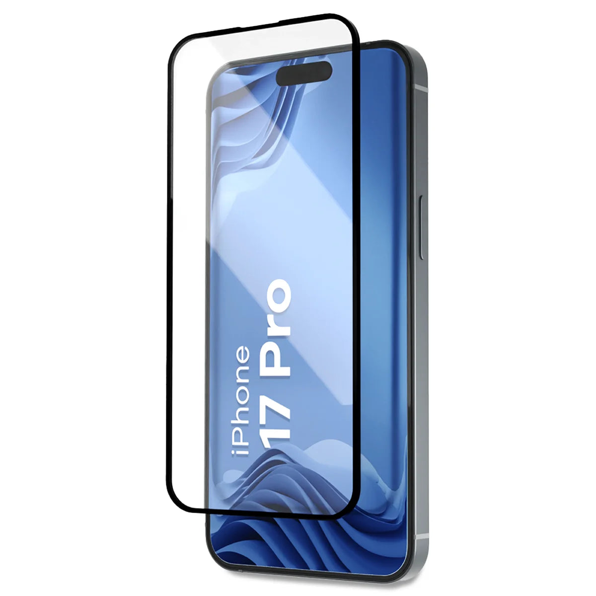 Gehärtetes Glas mit Applikationsrahme für iPhone 17 Pro, Bizon Glass Aplikator Edge, 1 Set
