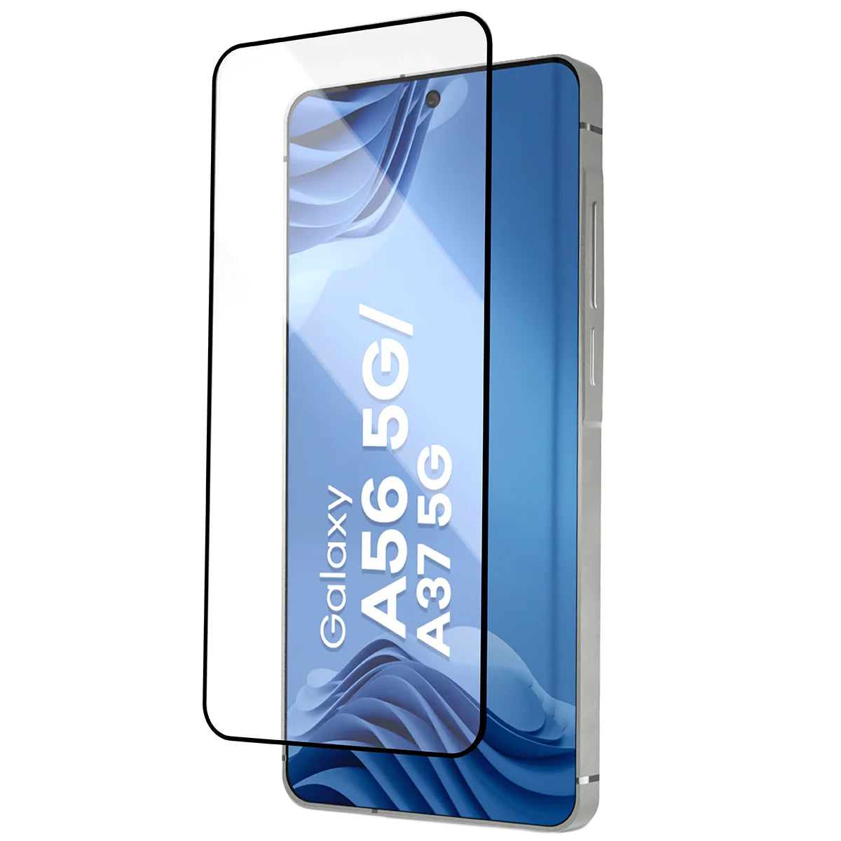 Gehärtetes Glas mit Applikationsrahme für Galaxy A56 5G / A37 5G, Bizon Glass Aplikator Edge, 2 Sets