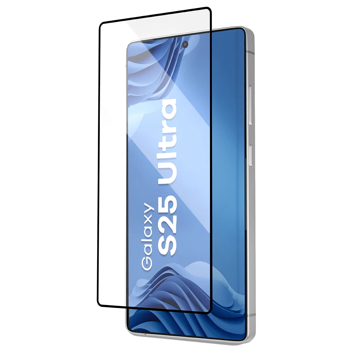 Gehärtetes Glas mit Applikationsrahme für Galaxy S25 Ultra, Bizon Glass Aplikator Edge, 2 Sets