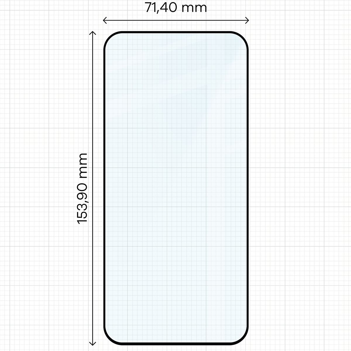 Gehärtetes Glas mit Applikationsrahme für Xiaomi 17T, Bizon Glass Aplikator Edge, 2 Sets