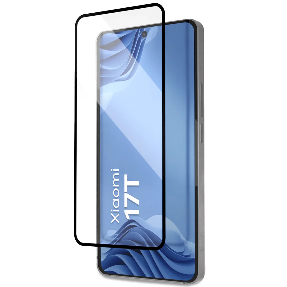 Gehärtetes Glas mit Applikationsrahme für Xiaomi 17T, Bizon Glass Aplikator Edge, 2 Sets