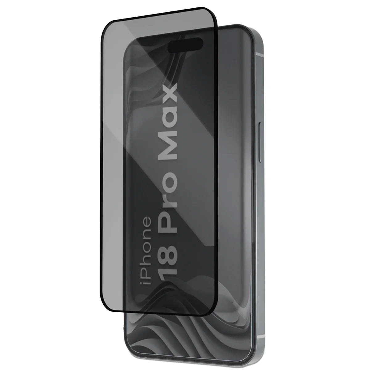 Gehärtetes Glas mit Privatschutzfilter und Applikationsrahmen für iPhone 18 Pro Max, Bizon Glass Aplikator Shadow, 2 Sets (3/7)