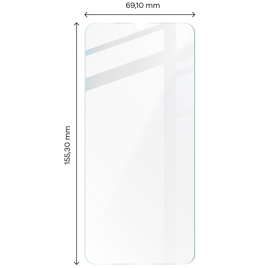 Gehärtetes Glas für Galaxy A13 5G, Bizon Glass Clear