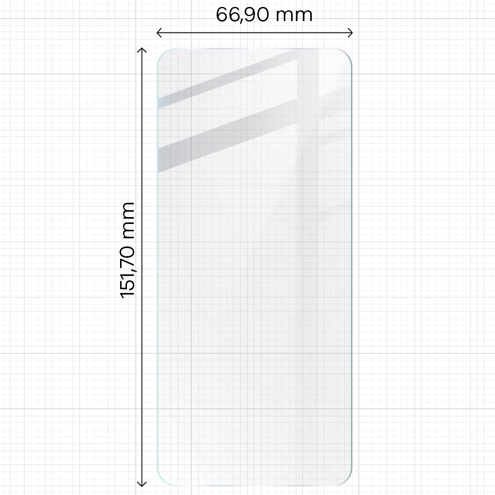 Gehärtetes Glas für Galaxy A22 4G / M22, Bizon Glass Clear