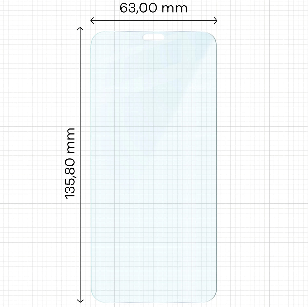 Gehärtetes Glas für iPhone 11 Pro / Xs, Bizon Glass Clear