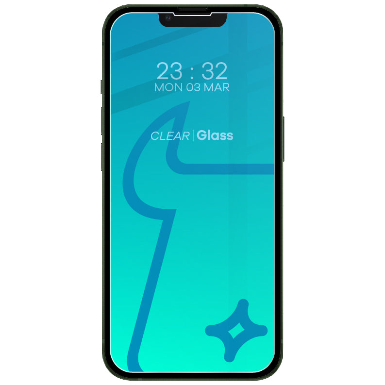 Gehärtetes Glas für iPhone 13 Mini, Bizon Glass Clear