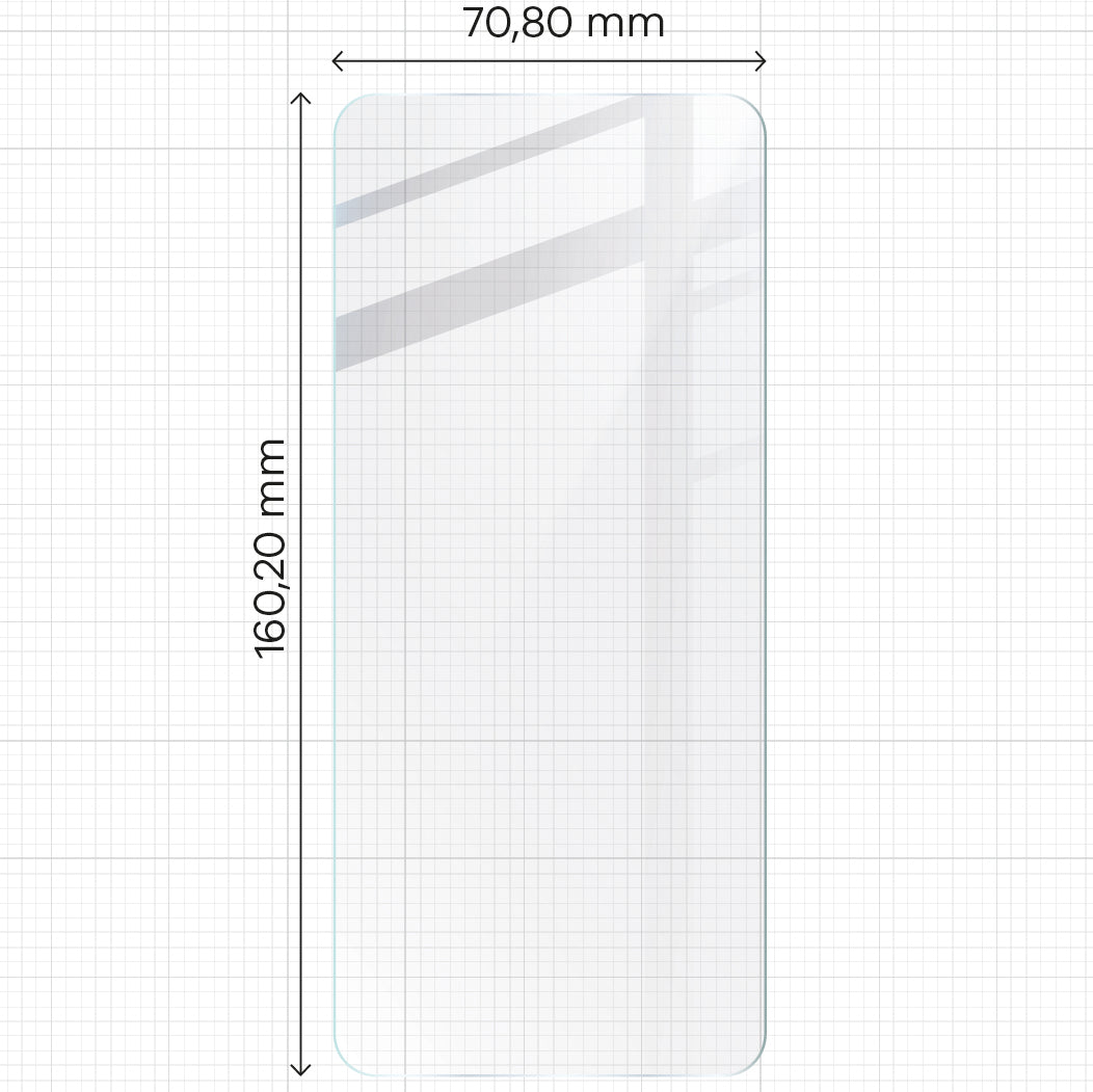 Gehärtetes Glas Bizon Glass Clear 2 für Realme C53 / C51 / Note 50