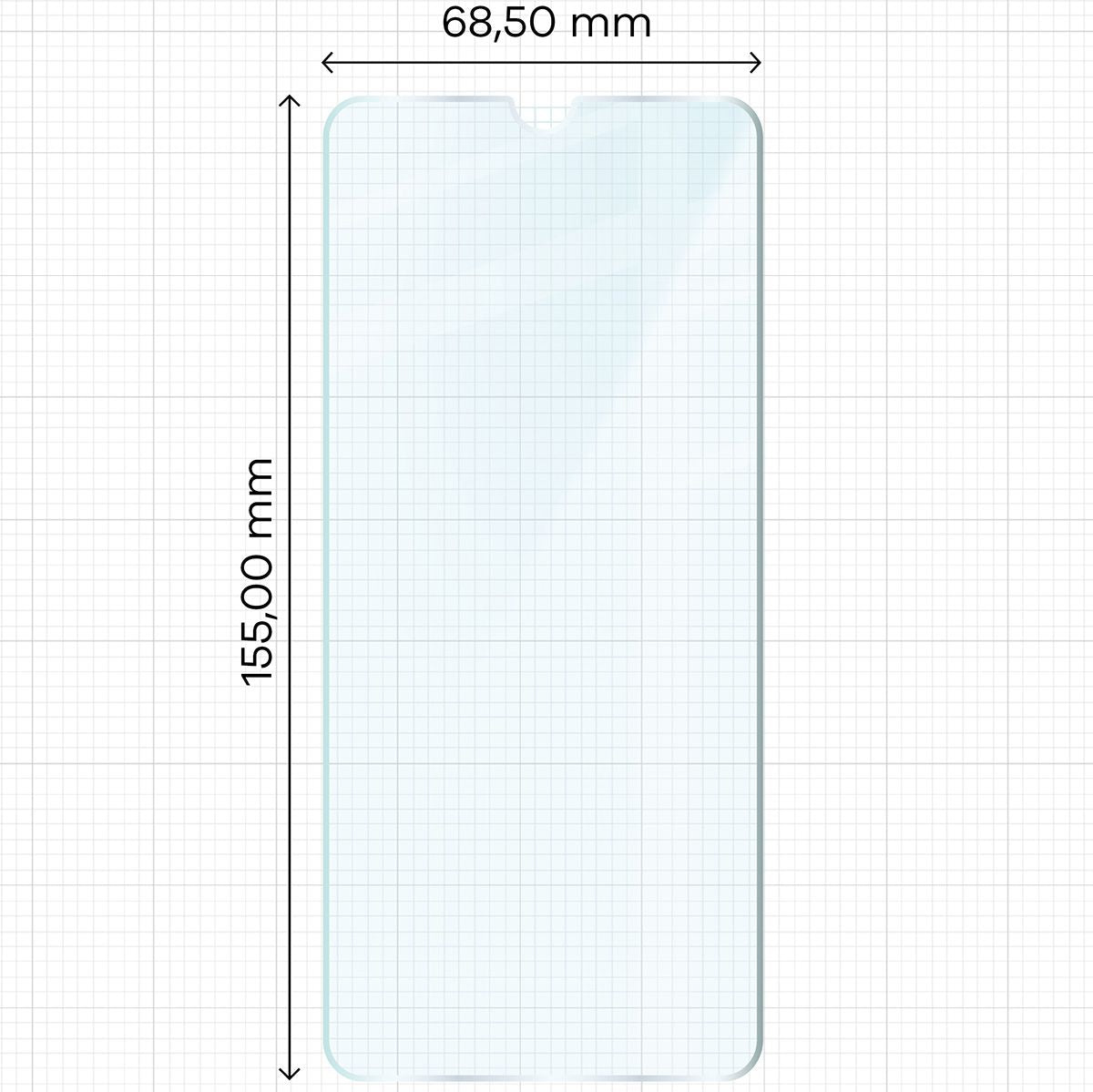 Gehärtetes Glas für Galaxy A12 / M12, Bizon Glass Clear