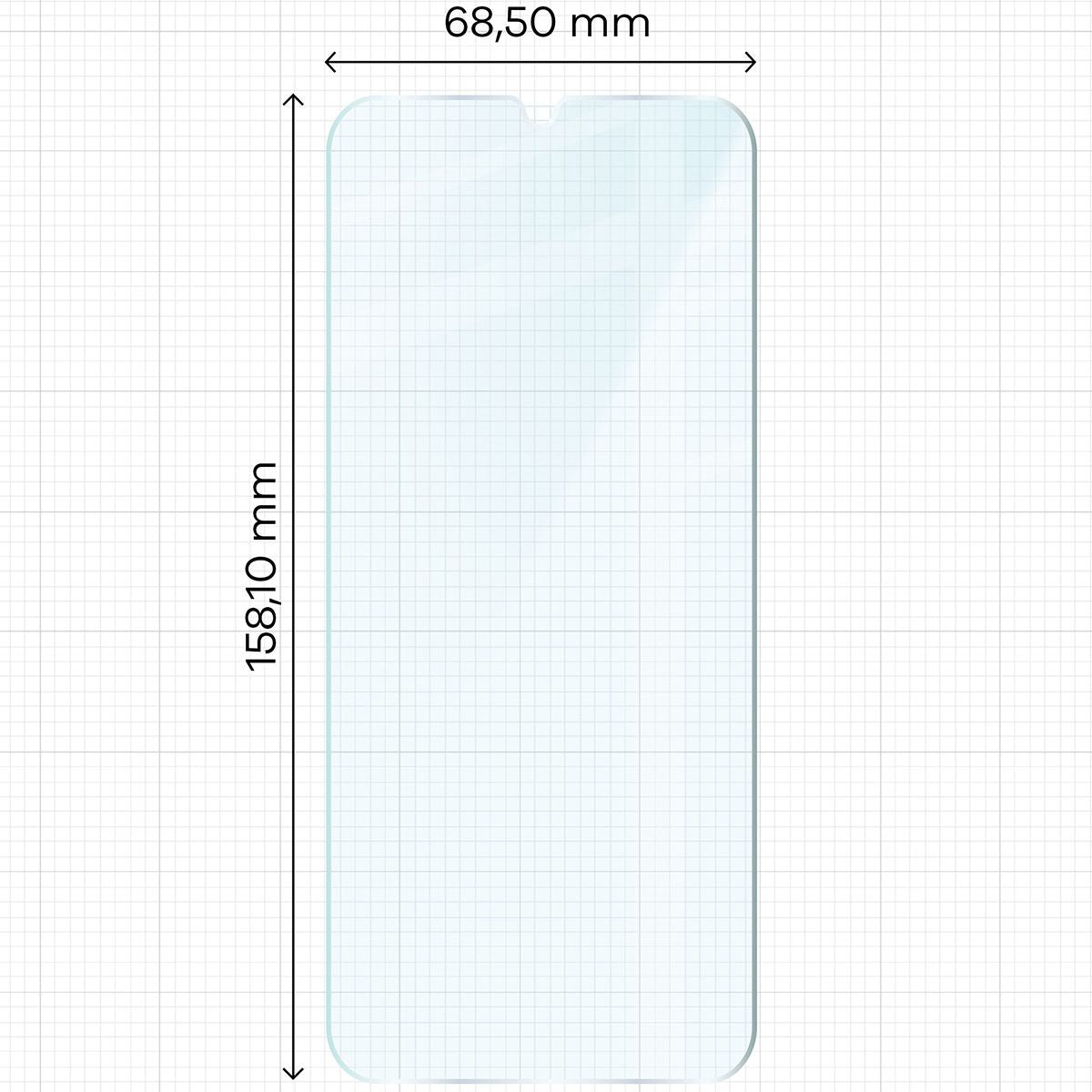 Gehärtetes Glas für Galaxy A22 5G, Bizon Glass Clear