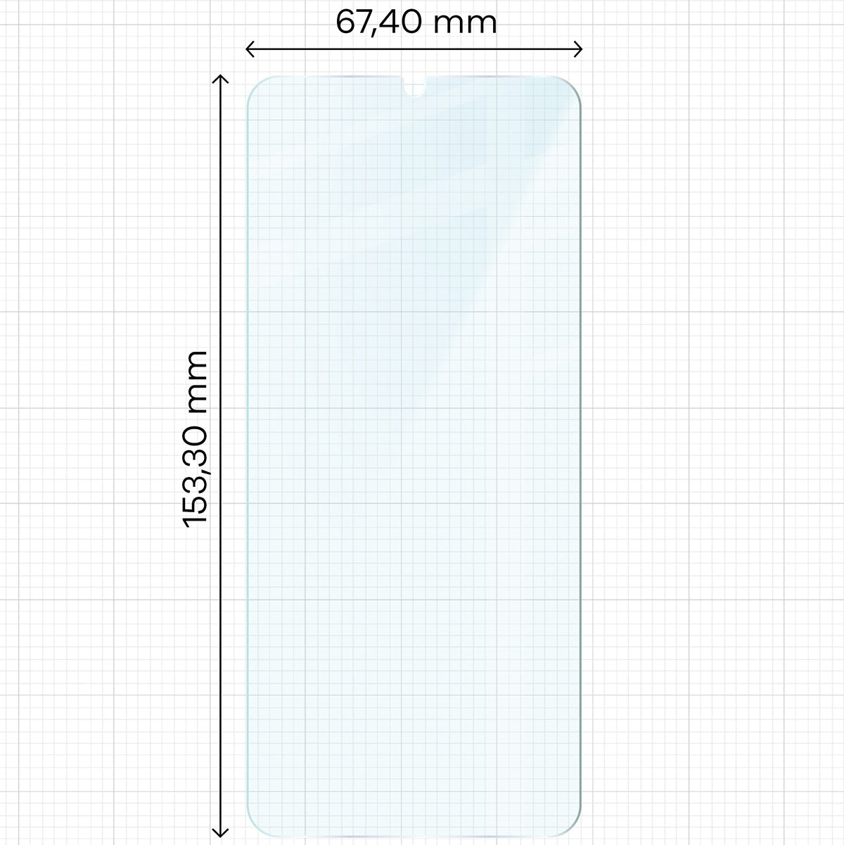 Gehärtetes Glas für Galaxy A33 5G, Bizon Glass Clear