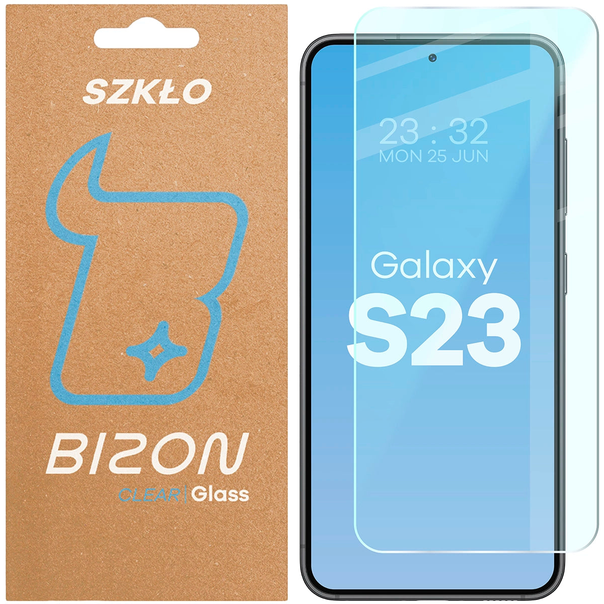 Gehärtetes Glas Bizon Glass Clear 2 für Galaxy S23