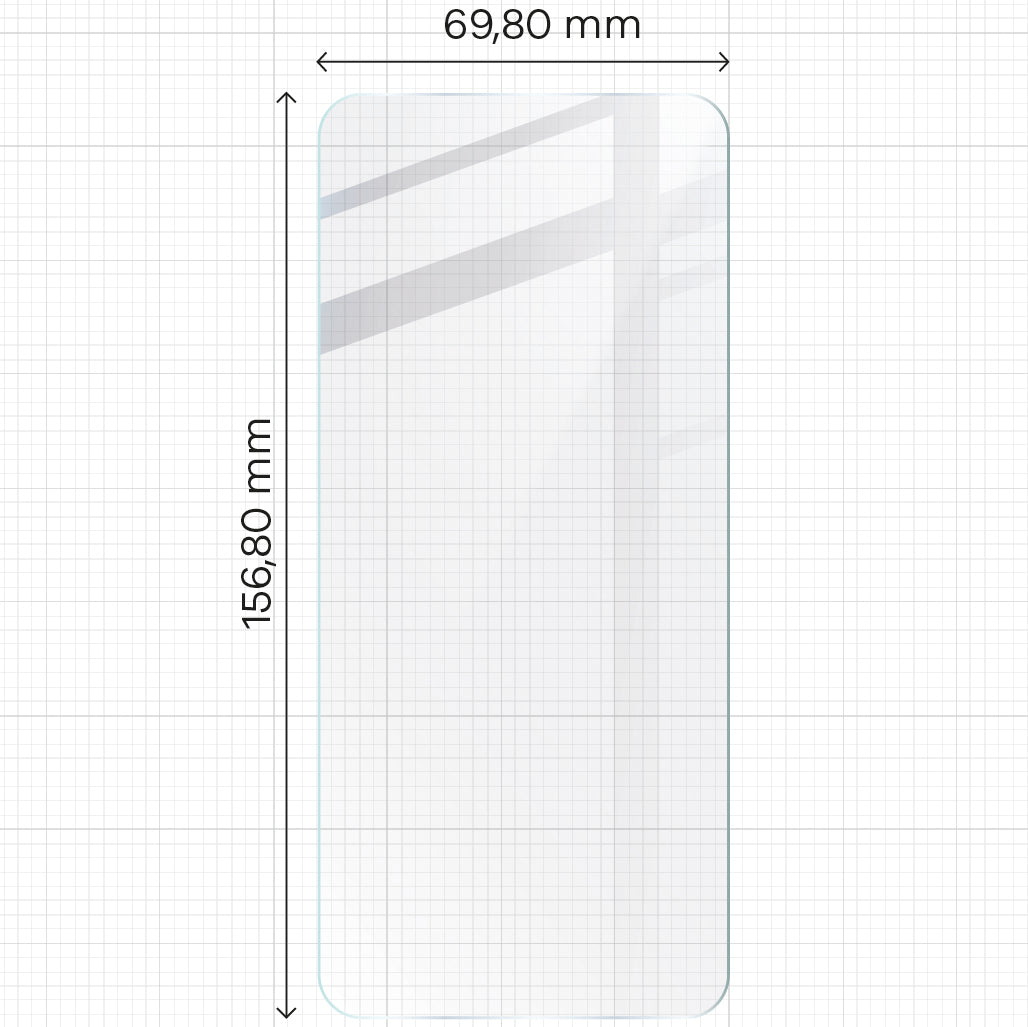 Gehärtetes Glas Bizon Glass Clear 2 für Honor 90 Lite