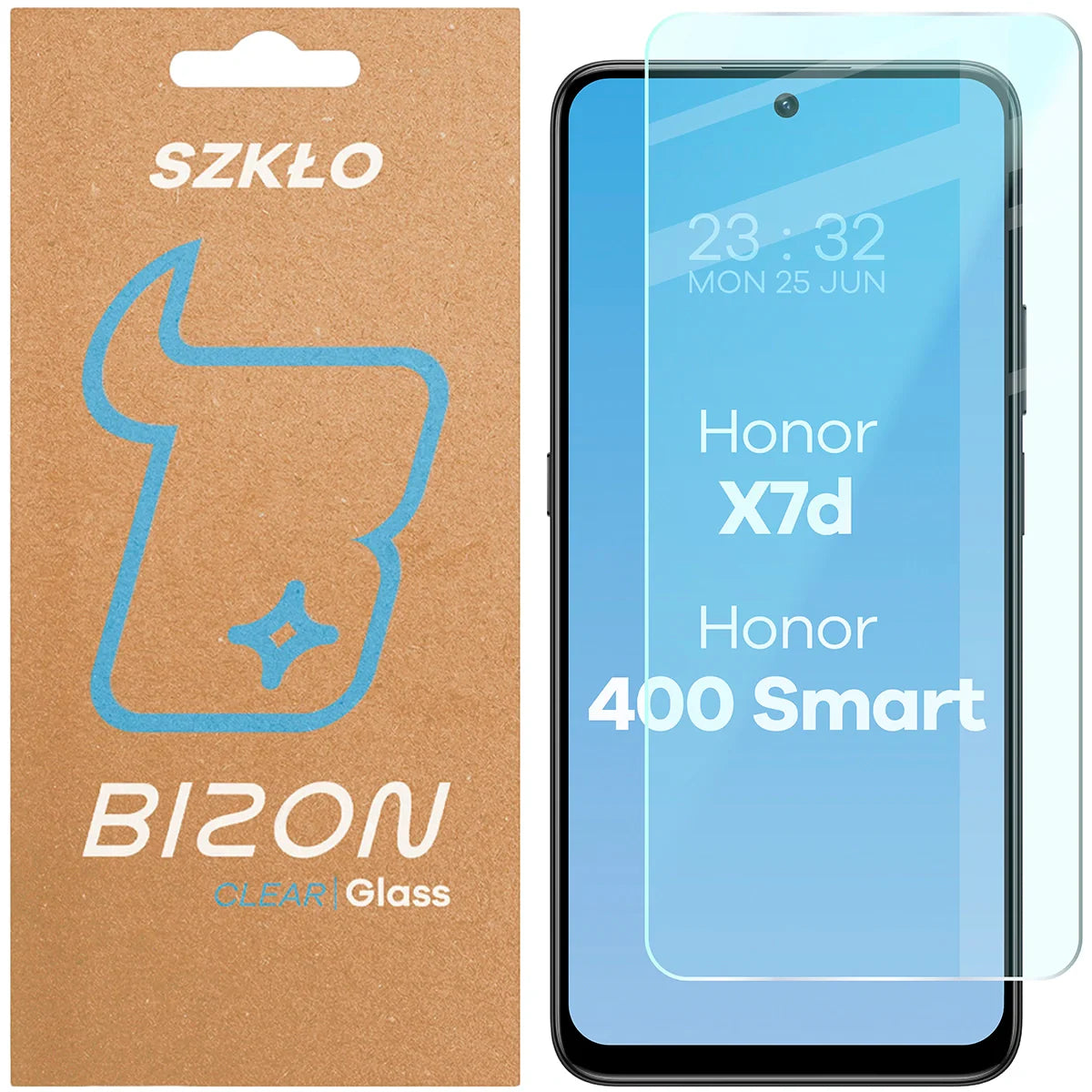 Gehärtetes Glas für Honor X7d / Honor 400 Smart, Bizon Glass Clear