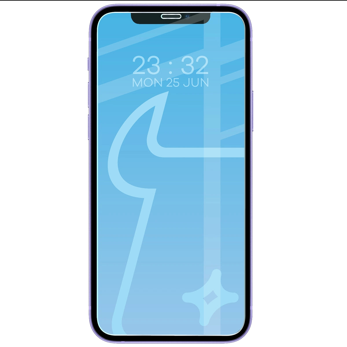 Gehärtetes Glas für iPhone 12 Mini, Bizon Glass Clear